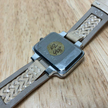 Load image into Gallery viewer, Vintage PEDRE Lady Silver Beige Rectangle Analog Quartz Watch Hours~New Battery