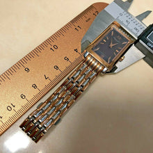 Load image into Gallery viewer, Kenneth Cole KC4622 Dual Tone Steel Rectangle Analog Quartz Watch Hours~New Batt