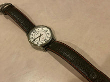 Load image into Gallery viewer, Timex Indiglo Men 30m Silver White Leather Analog Quartz Watch Hours~New Battery
