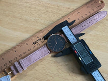 Load image into Gallery viewer, Unused ORTZ Men Lady Rose Gold Tone Leather Analog Quartz Watch Hour~New Battery