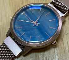 Load image into Gallery viewer, Unused Ortz Lady Tan MOP Dial Mesh Band Analog Quartz Watch Hours~New Battery