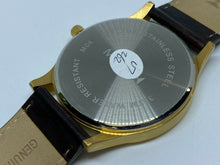 Load image into Gallery viewer, MVMT M04 Men 30m Gold Tone Steel Leather Analog Quartz Watch Hours~Date~New Batt
