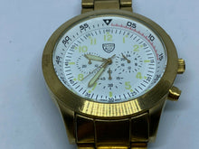 Load image into Gallery viewer, Picard & Cie Men 30m Gold Tone Analog Quartz Chronograph Watch Hours~New Battery
