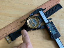 Load image into Gallery viewer, Armitron 40/8347 Men 100m Gold-Black Digital Alarm Chrono Watch Hour~New Battery