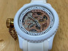 Load image into Gallery viewer, Invicta 1827 Men Lady 50m White Ceramic Hand-Wind Mechanical Analog Watch Hours