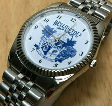 Load image into Gallery viewer, Vintage Silver Fluted Bezel Wellington High School Quartz Watch Hour~New Battery