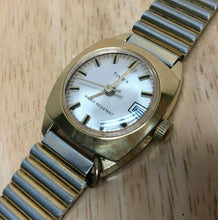 Load image into Gallery viewer, Vintage Timex Lady Gold Tone Metal Band Hand-Winding Mechanical Watch Hours~Date