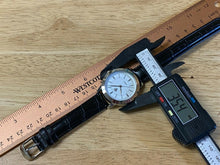 Load image into Gallery viewer, Unused DF Lady Silver Textured Dial Leather Analog Quartz Watch Hour~New Battery