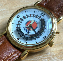Load image into Gallery viewer, VTG Lionel Mens Gold Tone Analog Quartz Watch Hours~Play Train Sound~New Battery