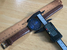 Load image into Gallery viewer, Van Heusen Mens Silver Blue Real Diamond Analog Quartz Watch Hours~New Battery