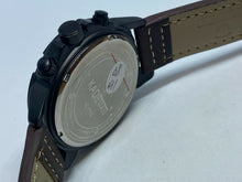 Load image into Gallery viewer, Unused Kademan Mens 30m Gun Metal Leather Analog Quartz Watch Hours~New Battery