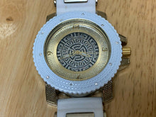 Load image into Gallery viewer, Joe's Crown Men Moving Bezel Beefy Gold Tone Analog Quartz Watch Hour~New Batter