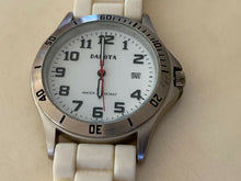 Load image into Gallery viewer, Dakota Mens 30m Silver White Luminous Analog Quartz Watch Hours~Date~New Battery
