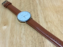 Load image into Gallery viewer, New Sprezza New York Men Silver White Slim Analog Quartz Watch Hours~New Battery