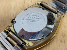 Load image into Gallery viewer, Vintage Seiko DX 6106 Men 17J Gold Tone Self-Wind Automatic Watch Hours~Day Date