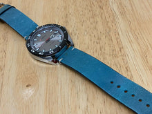 Load image into Gallery viewer, Unused Curren Men Silver Blue Leather Analog Quartz Watch Hour~Day Date~New Batt