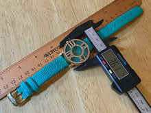 Load image into Gallery viewer, Romilly Men Lady Gold Tone Green Rhinestone Analog Quartz Watch Hour~New Battery