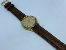 Load image into Gallery viewer, Vintage 1981 Wittnauer Men Gold Tone Swiss Analog Quartz Watch Hours~New Battery