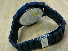 Load image into Gallery viewer, Unused Stylish Geneva Mens High Quality Black Analog Quartz Watch Hours~New Batt