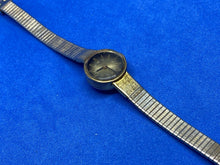 Load image into Gallery viewer, Vintage Timex Lady Gold Tone Brown Round Hand-Wind Mechanical Watch Hours