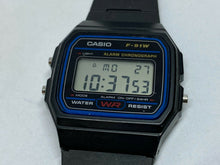 Load image into Gallery viewer, Casio F-91W Mens Black LCD Digital Alarm Chrono Quartz Watch Hours~New Battery
