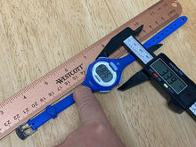 Load image into Gallery viewer, Timex Ironman Indiglo Lady Blue Silver Digital Alarm Chrono Watch Hours~New Batt