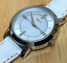 Load image into Gallery viewer, Relic Lady 50m Silver Steel MOP Leather Analog Quartz Watch Hours~New Battery