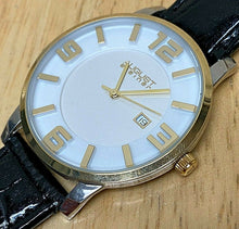 Load image into Gallery viewer, AUGUST Steiner Men Dual Tone Leather Swiss Analog Quartz Watch Hours~New Battery