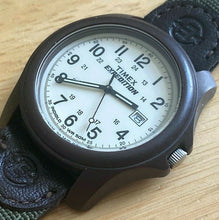 Load image into Gallery viewer, Timex Expedition Indiglo Men 50m Brown Analog Quartz Watch Hour~Date~New Battery