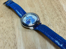 Load image into Gallery viewer, Accutime Mens Silver Moving Rhinestones Analog Quartz Watch Hours~New Battery