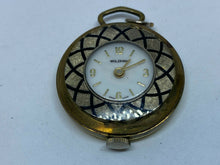 Load image into Gallery viewer, VTG Woldman Lady Swiss Gold Tone Hand-Wind Necklace Pendant Pocket Watch Hours