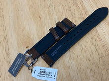 Load image into Gallery viewer, Original New Fossil Brown Genuine Leather Silver Buckle Watch Strap Band~20mm