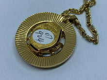 Load image into Gallery viewer, VTG Andre Bouchard Lady Gold Tone Hand-Wind Necklace Pendant Pocket Watch Hours
