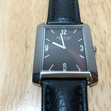Load image into Gallery viewer, Kenneth Cole Men Ultra Thin Steel Leather Rectangle Quartz Watch Hour~New Batter