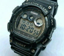 Load image into Gallery viewer, Casio W-735H Mens 100m Black Digital Vibration Alarm Quartz Watch Hours~New Batt