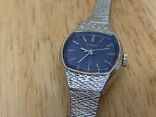 Load image into Gallery viewer, VTG Seiko 1104-3380 Lady 17J White Gold Plated Hand-Wind Mechanical Watch Hours