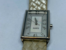 Load image into Gallery viewer, Vintage J. Jill Men Lady Silver Rectangle Analog Quartz Watch Hours~New Battery