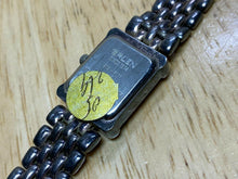 Load image into Gallery viewer, Vintage Gruen Lady Sterling-Tone Rectangle Analog Quartz Watch Hours~New Battery