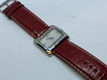Load image into Gallery viewer, Nice Carolee Men Lady silver Leather Swiss Analog Quartz Watch Hours~New Battery