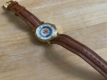 Load image into Gallery viewer, VTG Lionel Mens Gold Tone Analog Quartz Watch Hours~Play Train Sound~New Battery