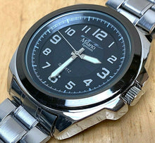 Load image into Gallery viewer, Unused Milano Expressions Men Silver Black Analog Quartz Watch Hours~New Battery