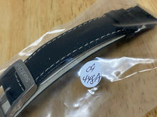 Load image into Gallery viewer, Original NEW Swatch Black Genuine Leather Silver Hook Watch Strap Band~20 mm MAX