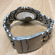 Load image into Gallery viewer, Eddie Bauer Men Dual Tone Move Bezel Luminous Analog Quartz Watch Hours~New Batt