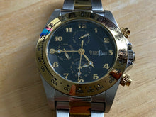 Load image into Gallery viewer, Stauer Mens 27J Moon Phase Triple Date Dual Tone Self-Wind Automatic Watch Hours