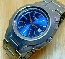 Load image into Gallery viewer, Casio MTP-3050 Men 50m Silver Blue Steel Analog Quartz Watch Hours~Date~New Batt