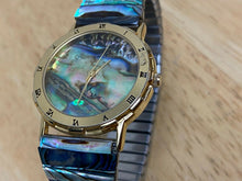 Load image into Gallery viewer, Vintage Pierre Nicol Men Abalone Stretch Roman Analog Quartz Watch Hour~New Batt