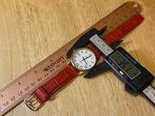 Load image into Gallery viewer, Timex Indiglo Men 30m Gold Tone Leather Analog Quartz Watch Hour~Date~New Batter