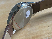 Load image into Gallery viewer, Van Heusen Mens Silver Blue Real Diamond Analog Quartz Watch Hours~New Battery