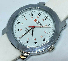 Load image into Gallery viewer, Unused Vintage Prestige Medical Unisex Silver Leather Quartz Watch Hour~New Batt