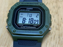 Load image into Gallery viewer, Casio W-218H Men 50m Green Black Digital Alarm Chrono Quartz Watch Hour~New Batt